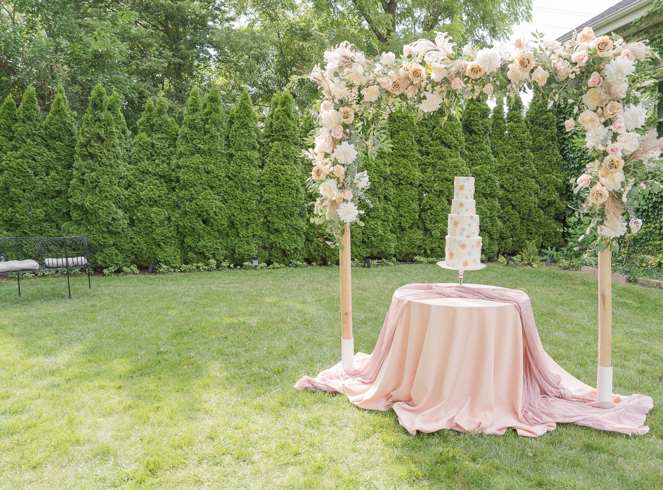 Jute Apricot at a Windy City Linen event
