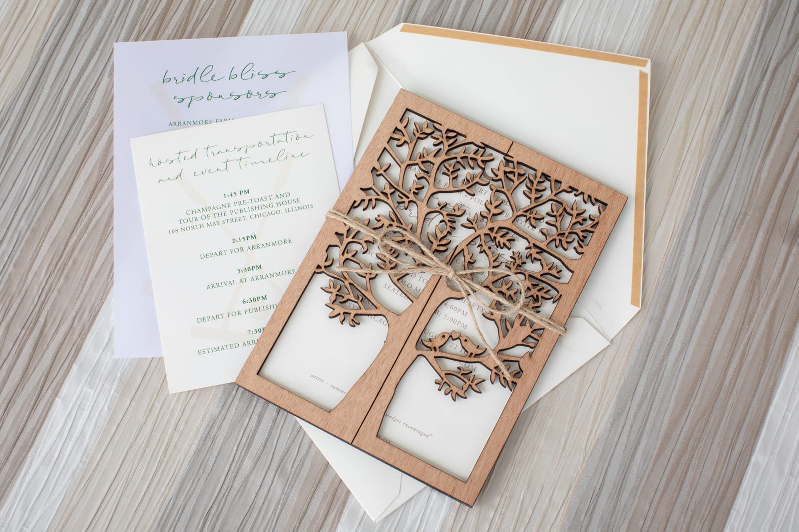 Beige Sanibel at a Windy City Linen event