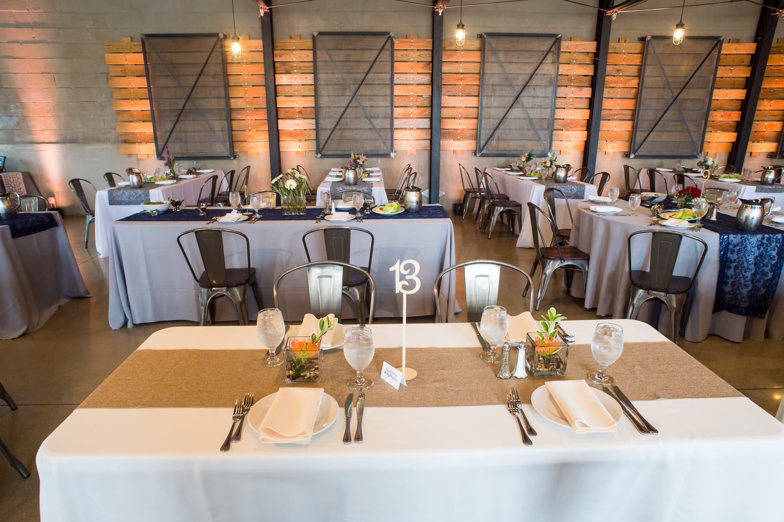 Jute Burlap at a Windy City Linen event