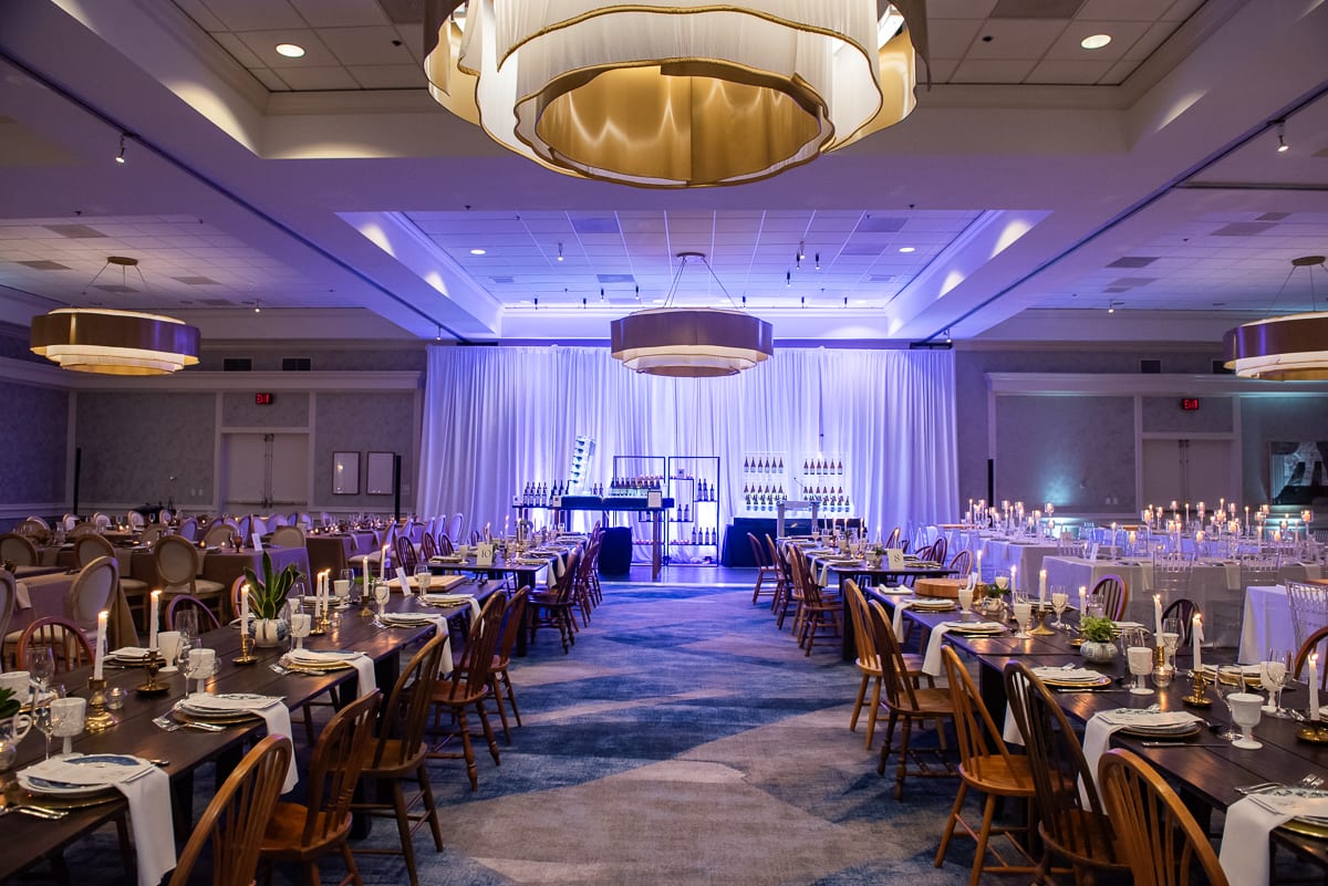 Jute Burlap at a Windy City Linen event