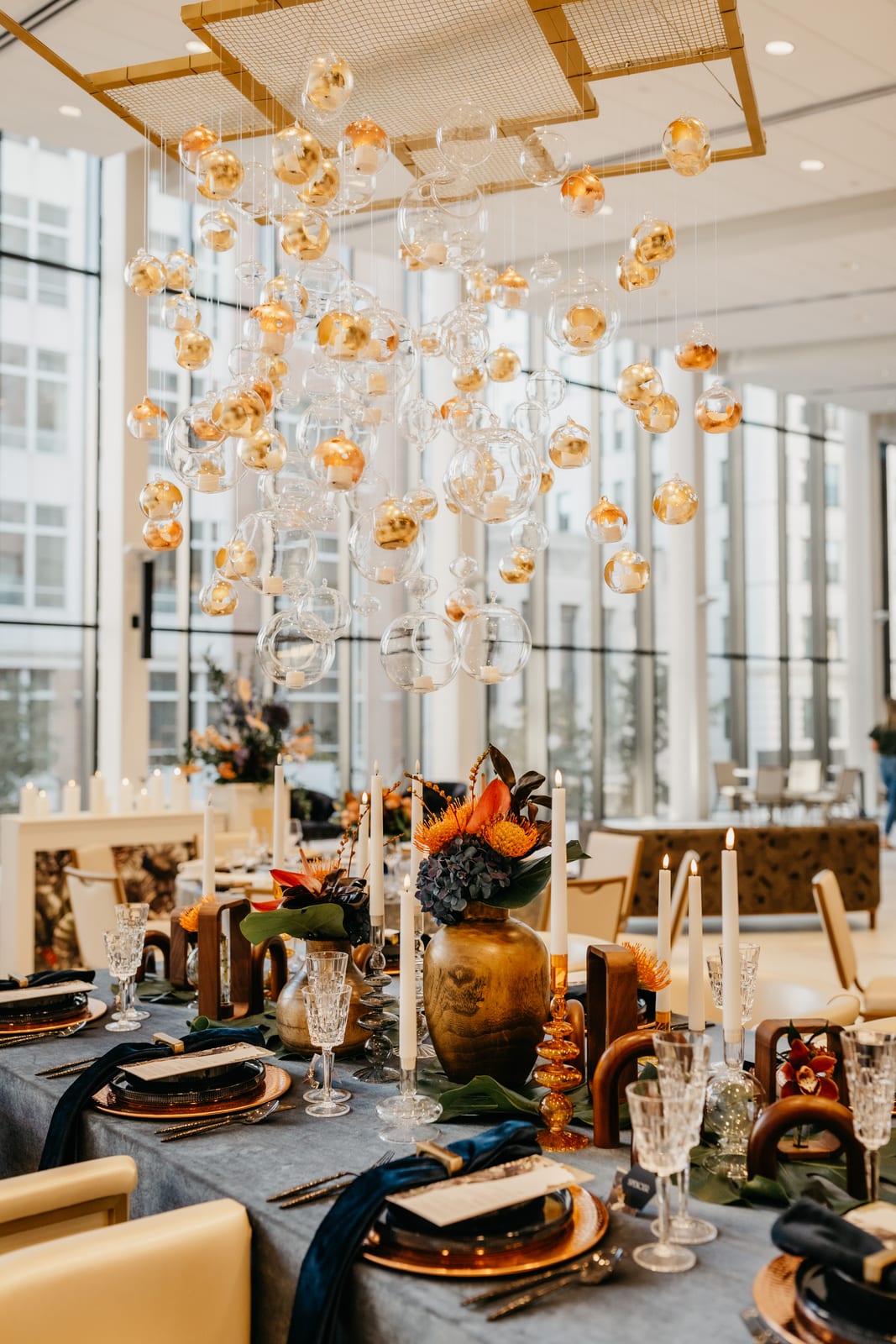 Federal Blue Granite at a Windy City Linen event