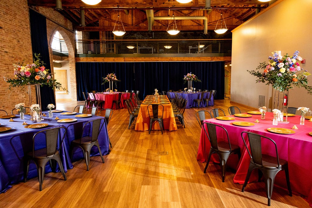 Matte Lamour Hot Pink at a Windy City Linen event
