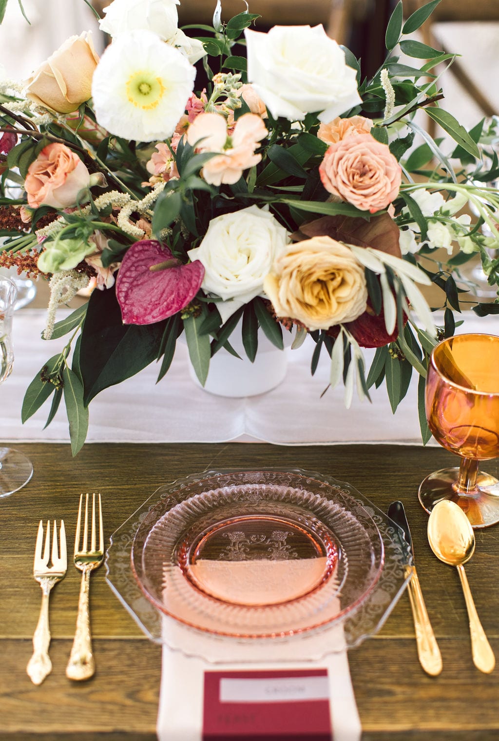 Classic Solid Ivory at a Windy City Linen event