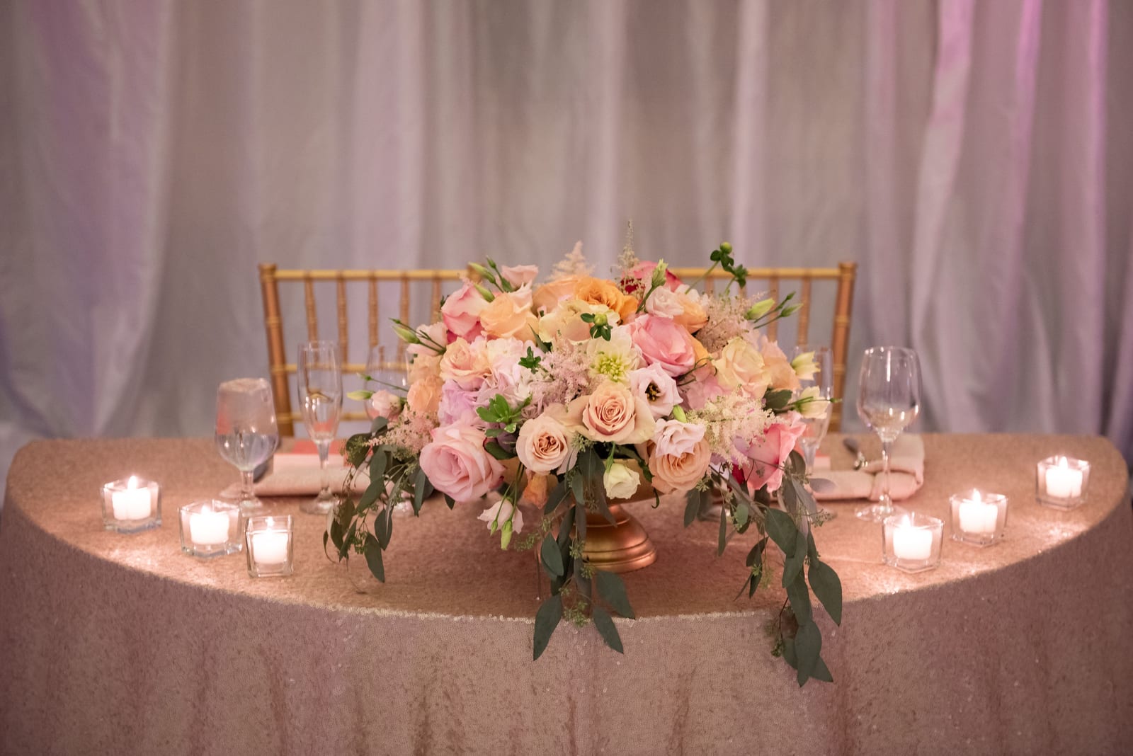 Serenity Desert Rose at a Windy City Linen event