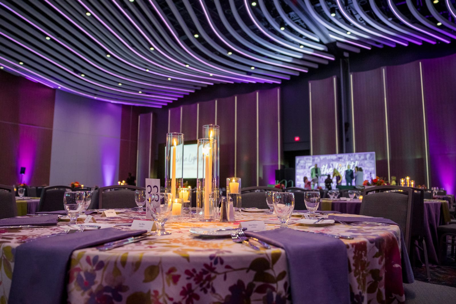 Velvet Lavender at a Windy City Linen event