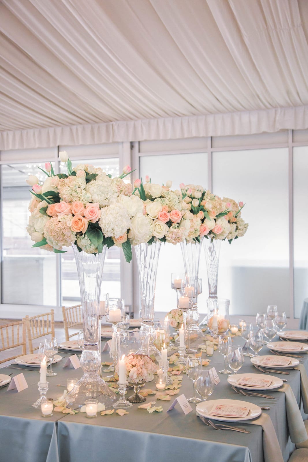 Classic Solid Light Blue at a Windy City Linen event