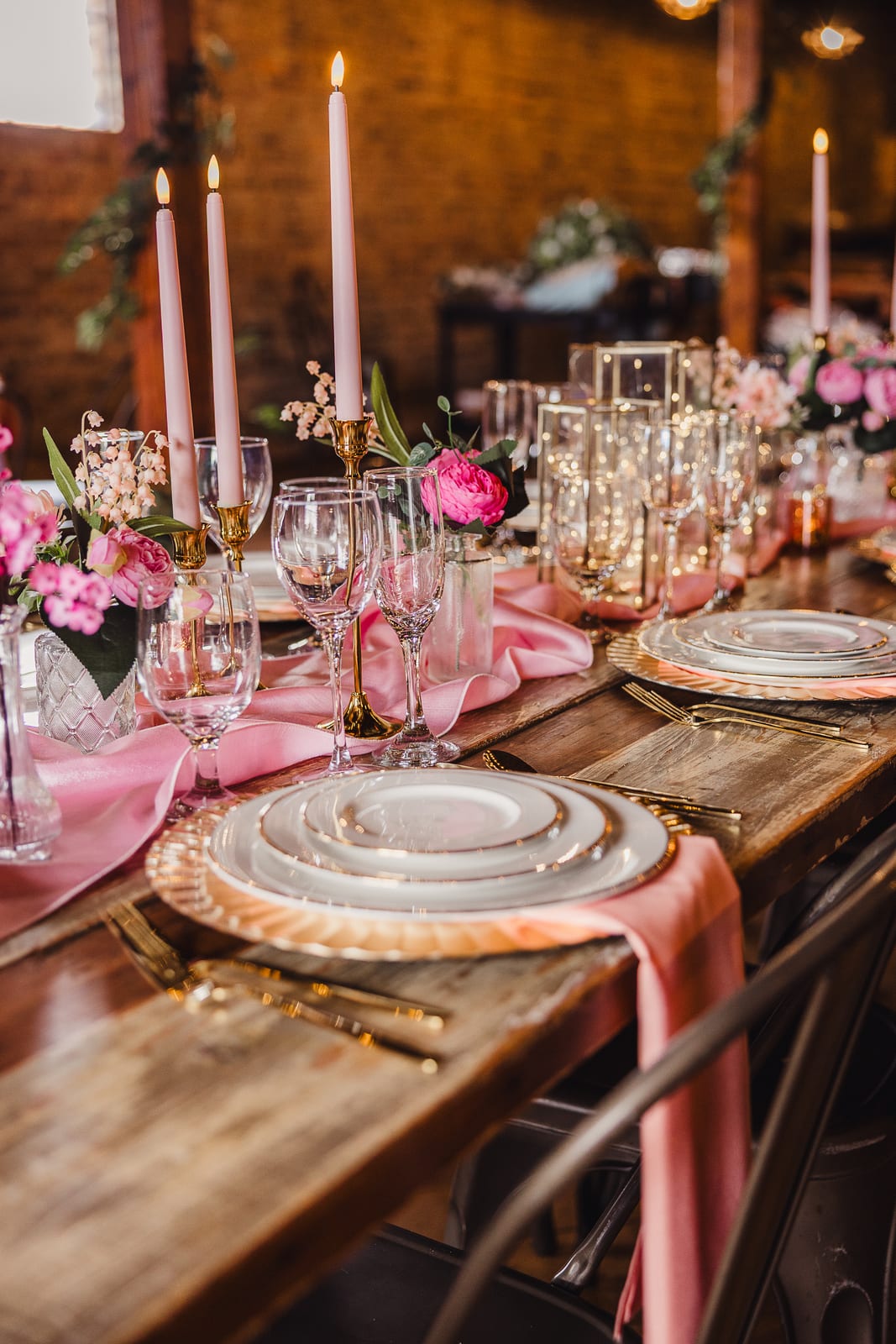 Matte Lamour Light Pink at a Windy City Linen event