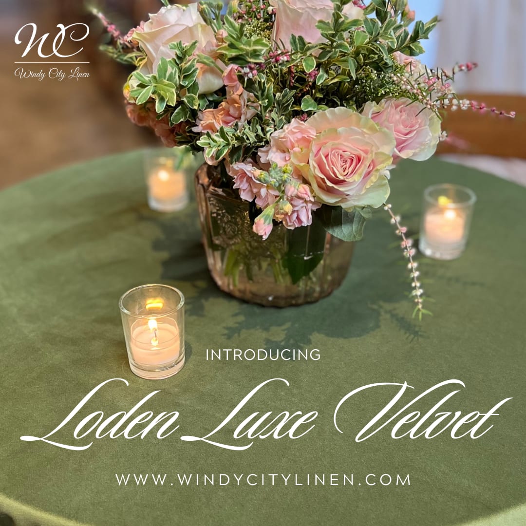 Velvet Loden at a Windy City Linen event