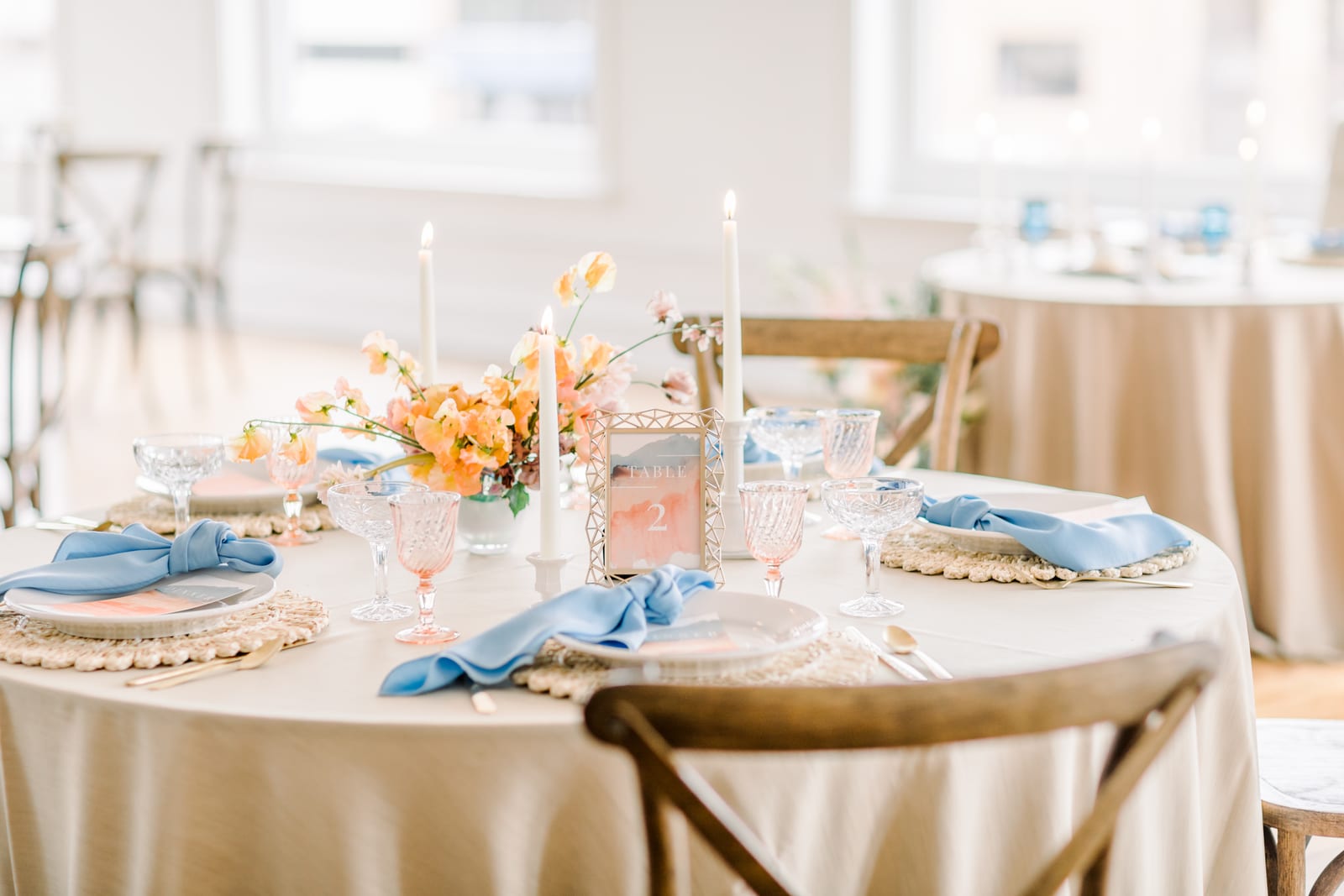 Shantung Oatmeal at a Windy City Linen event
