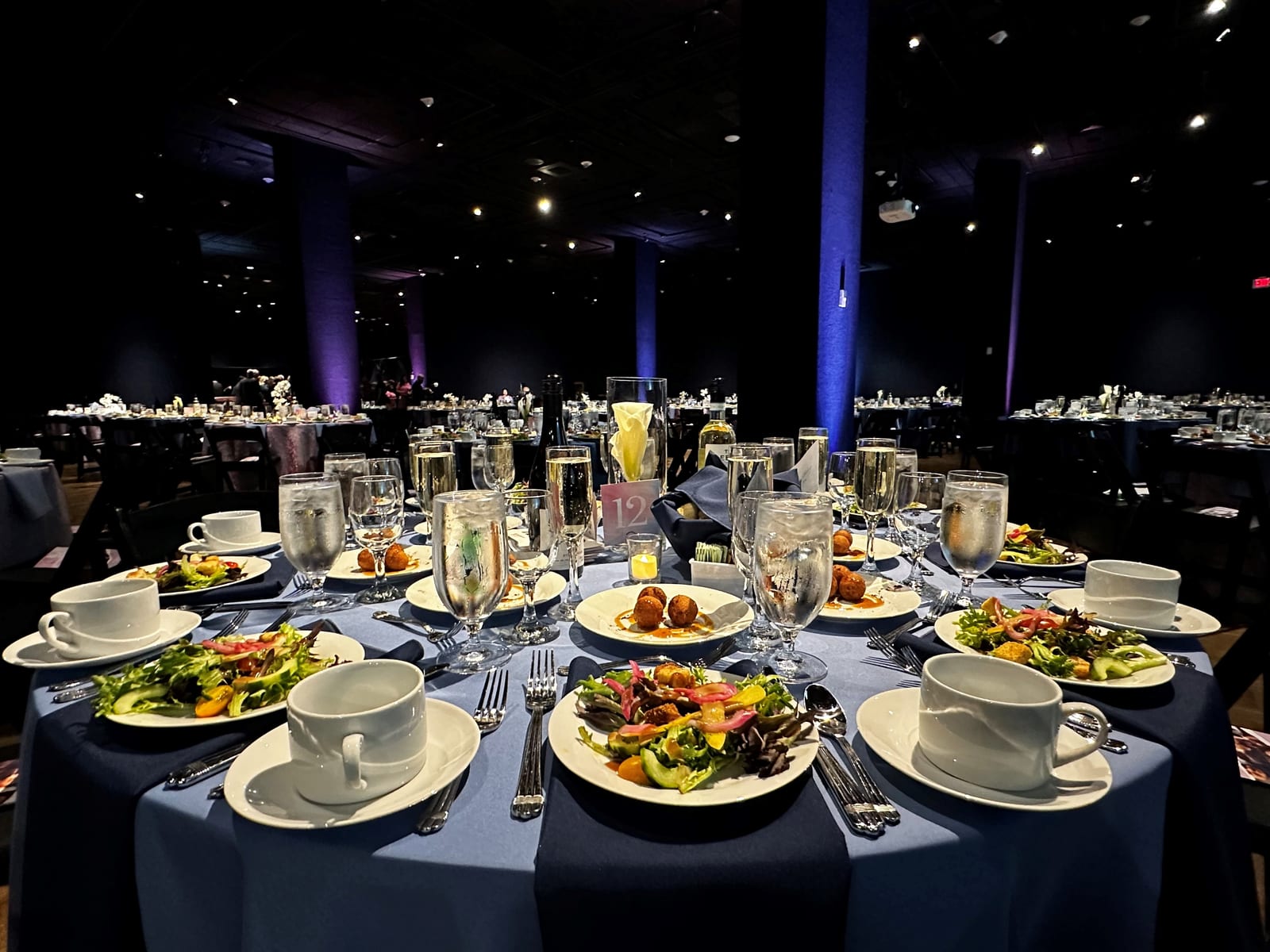 Classic Solid Periwinkle at a Windy City Linen event