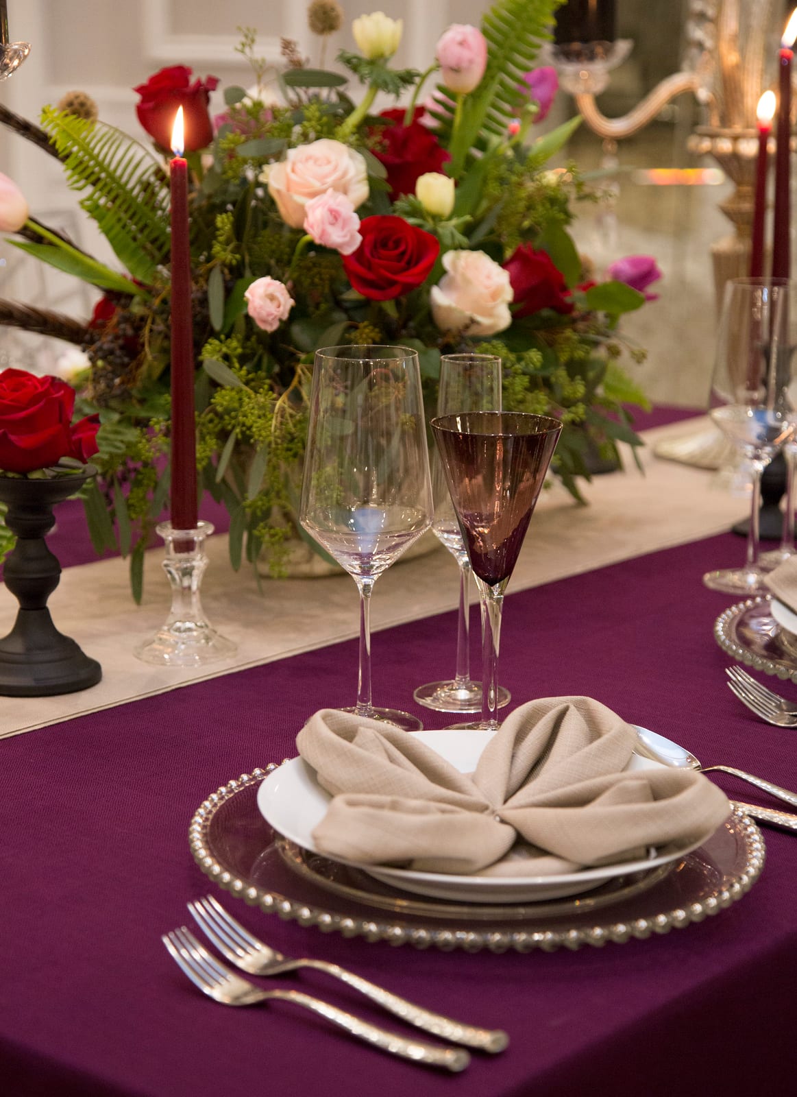 Jute Plum at a Windy City Linen event