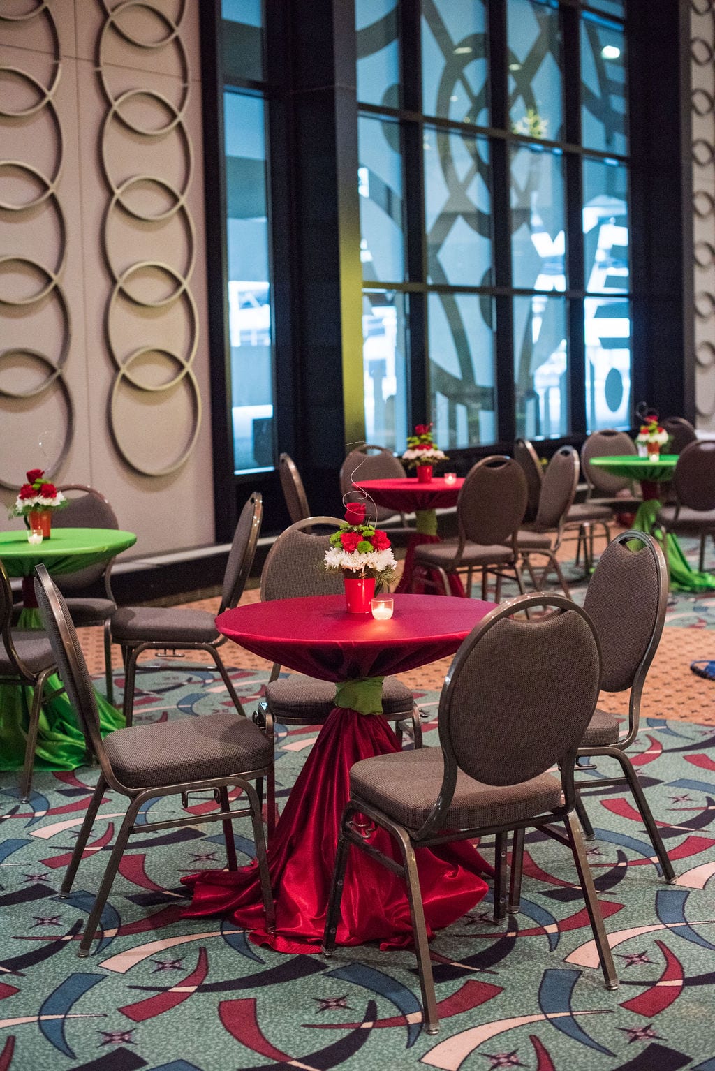 Classic Solid Red at a Windy City Linen event