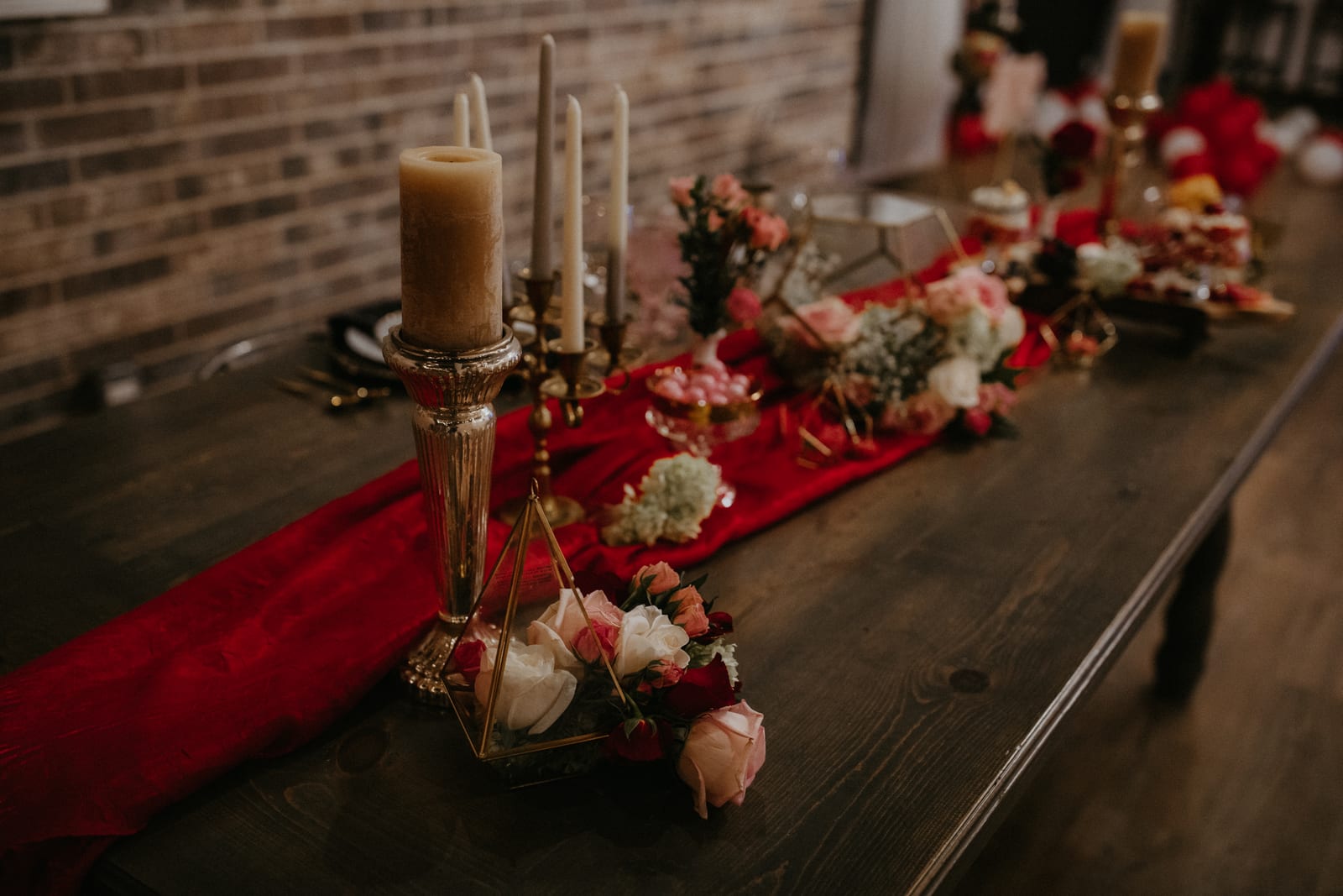 Classic Solid Red at a Windy City Linen event