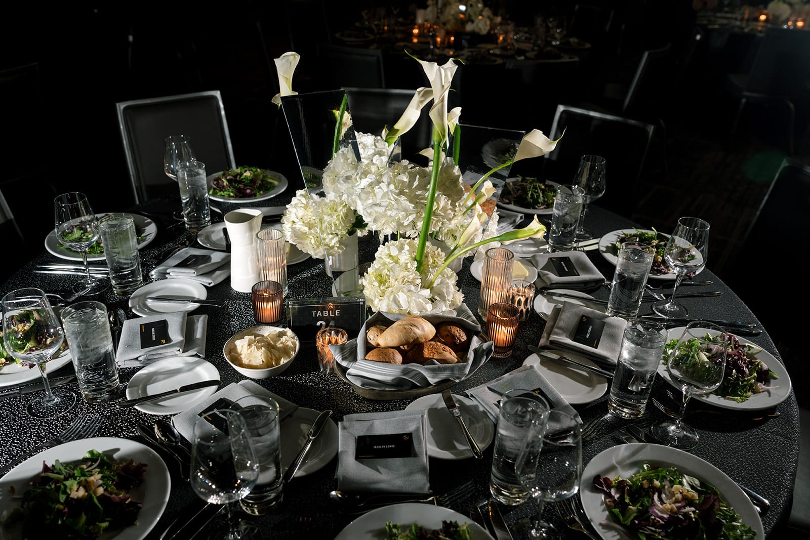 Soiree Black at a Windy City Linen event