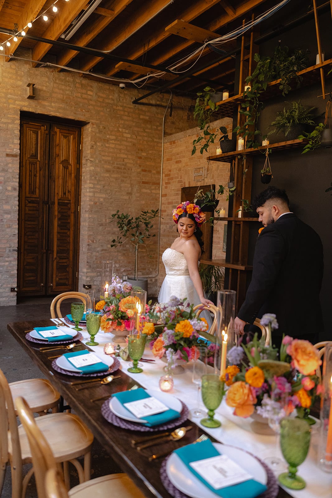 Classic Solid Teal at a Windy City Linen event
