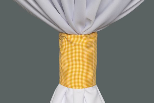 Specialty Gold Gingham Mini Check cuff