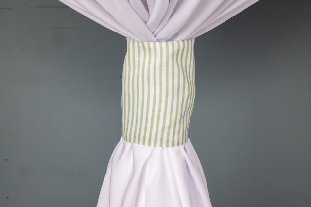Specialty Hampton Stripe Apple linen cuff