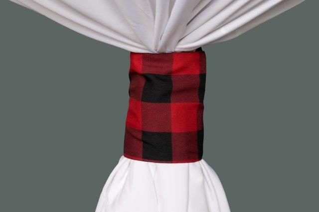 Specialty Buffalo Check Red linen cuff