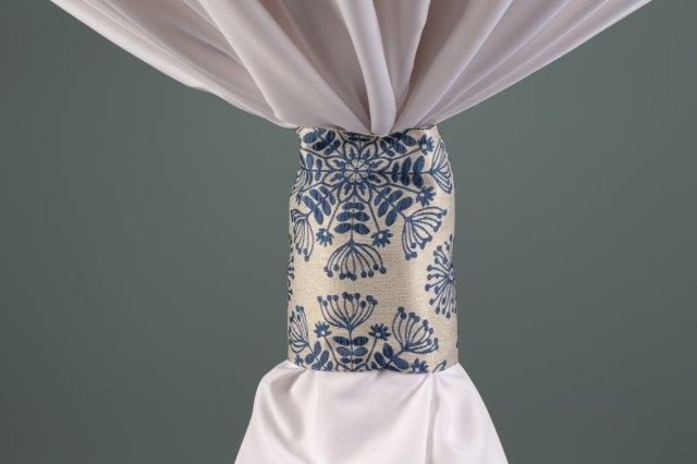 Specialty Helena Blue linen cuff