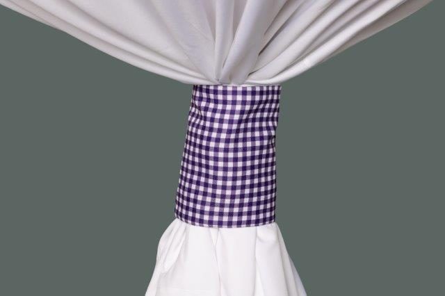 Specialty Purple Gingham cuff