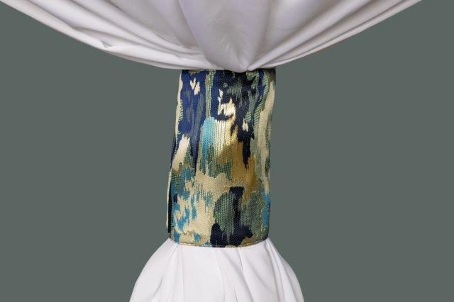 Specialty Amalfi Saphire linen cuff