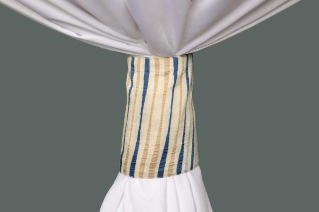 Specialty Sonoma Stripe Blue linen cuff