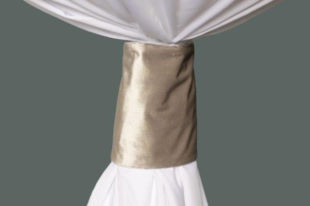 Specialty Velvet Glacier Gray linen cuff
