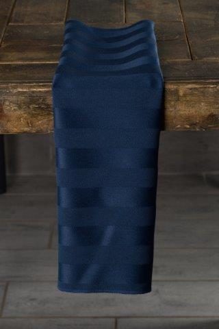 Imperial Stripe Navy napkin