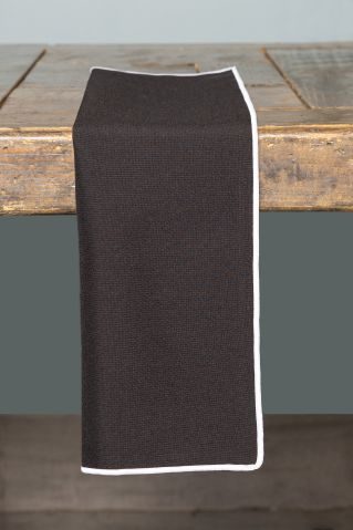 Specialty Black with White Trim napkin