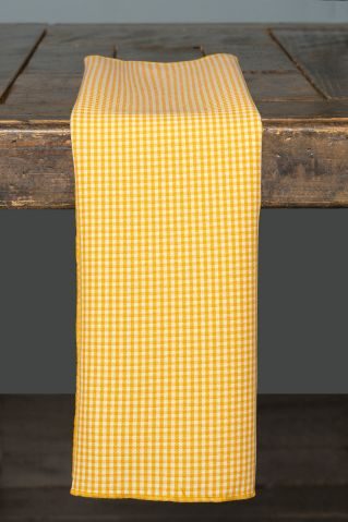 Specialty Gold Gingham Mini Check napkin