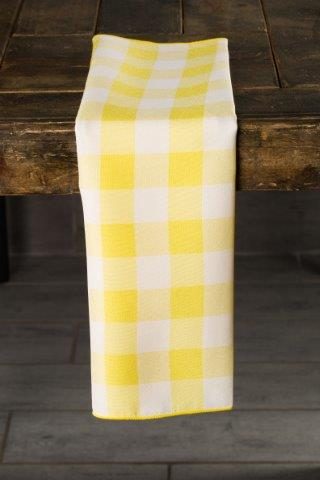 Picnic Check Yellow napkin