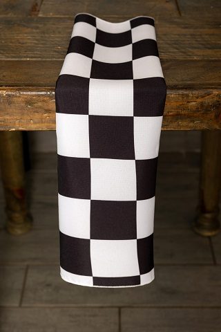 Specialty Black Racing Check napkin