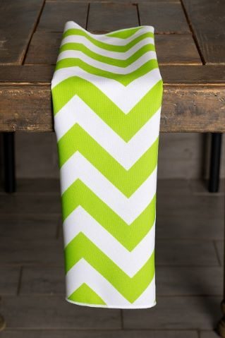 Specialty Chevron Lime napkin