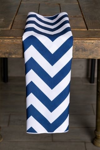 Specialty Chevron Navy napkin