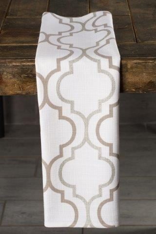 Specialty Geometric Silver Foil napkin