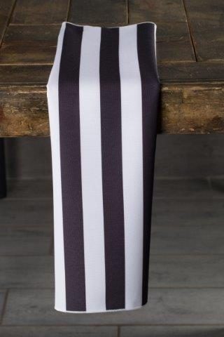 Specialty Stripe Black and White napkin